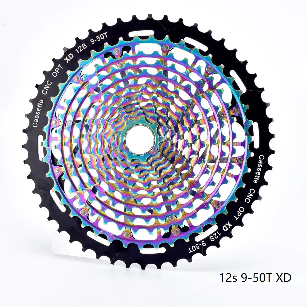 Ultimate Mtb 12 Velocità 9-50T Ult Xd Cassetta Colorata K7 12V Ult Rainbow Cassette Ultraleggero K7 Mountain Bike Volano Pignone