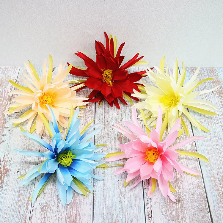 21 Centimetri Di Trasporto Artificiale Epiphyllum Fiore Testa Teste Di Epiphyllum Per Rifornimenti Del Partito Di Nozze Di Simulazione Di Seta Di Modo