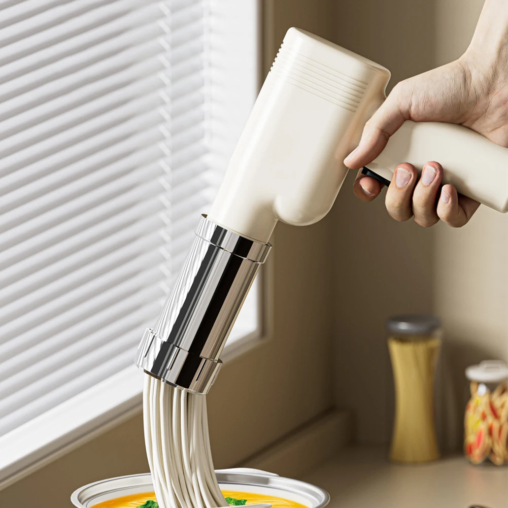 Creatore Di Noodle Elettrico Cordless Portable Pasta Noodle Maker 5 Stampi Usb Charging Utility Kitchen Gadget