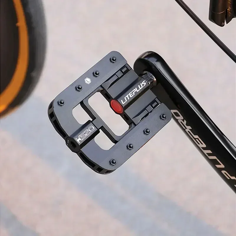 Liteplus Pedali Per Bicicletta Pieghevoli Pedali Per Bici Pieghevoli Rapidi In Lega Di Alluminio Antiscivolo Bmx Pedali Pieghevoli Per Biciclette Part