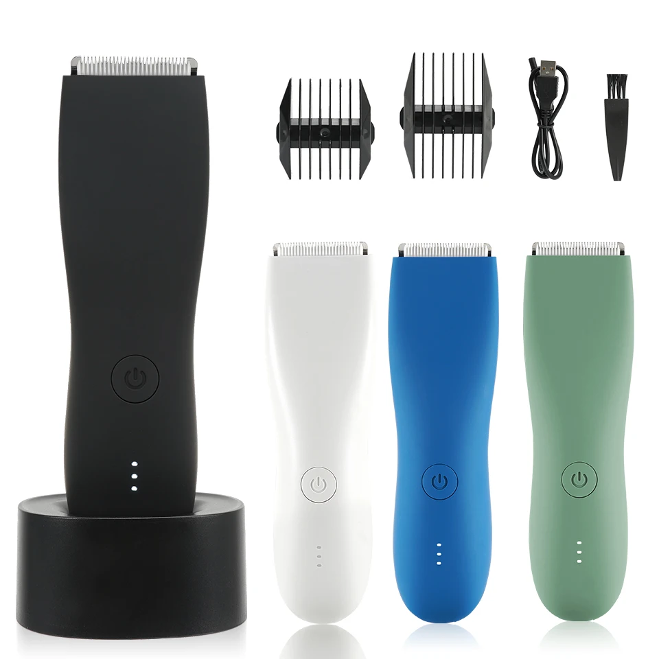 Tagliacapelli Per Il Corpo Rasoio Per Uomo Ball Trimmer Inguine Pube Sostituibile Lama In Ceramica Groomer Rasoio Elettrico Tagliacapelli Impermeabile