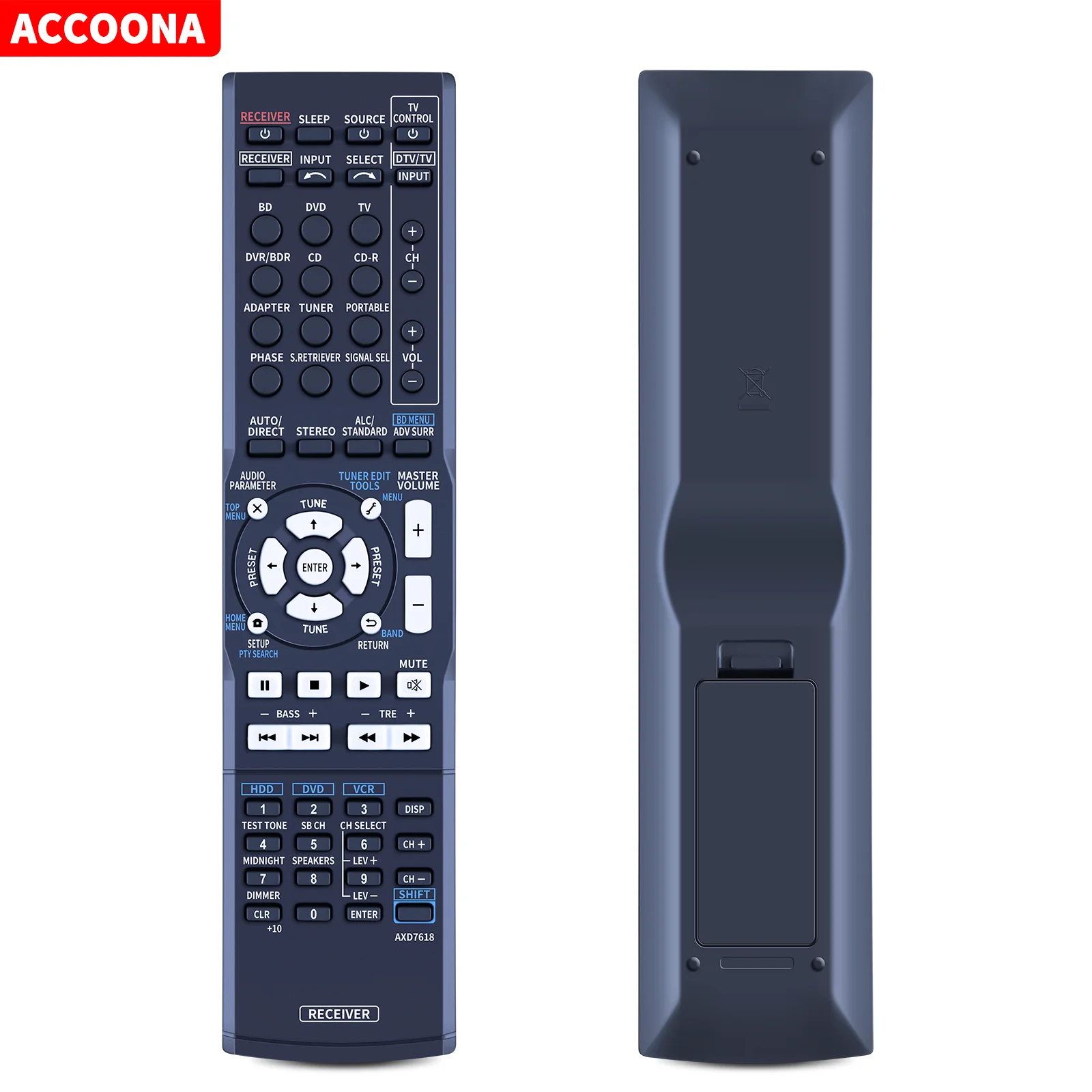 Telecomando Per Pioneer Axd7618 Axd7531 Vsx-321-K-P Vsx-Lx50 Ricevitore Av