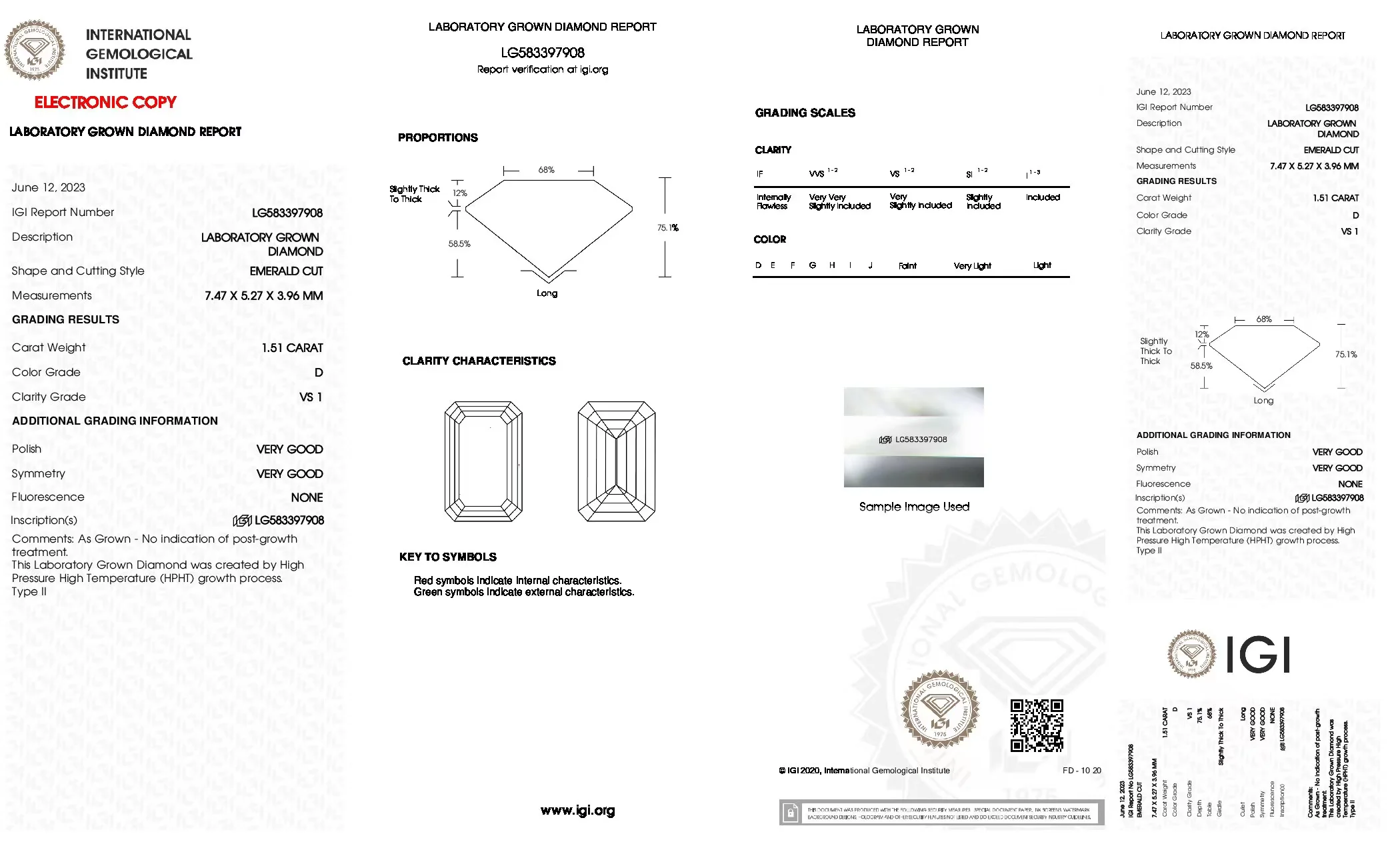 Lab Diamond Holycome Def Vvs1 Spedizione Gratuita Emerald Cut Pass Diamond Tester Positivo