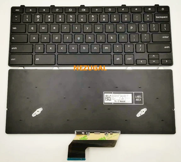Tastiera Us Per Laptop Dell Chromebook 11 3180 3189 Serie 3380 0343Nn 05Xvf4