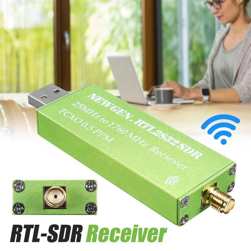 Adattatore Usb Rtl-Sdr Rtl2832U + R820T2 + 1Ppm Tcxo Tv Tuner Stick Ricevitore