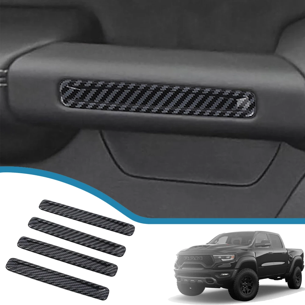 Car Inner Door Maniglia Decorazione Copertura Adesivi Trim Frame Per Dodge Ram Trx 2018-2023 Auto Interni Modanature Accessori Abs