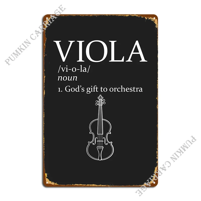 Viola Gods Gift Metal Sign Wall Decor Bar Cave Pub Plates Poster Tin Sign Poster