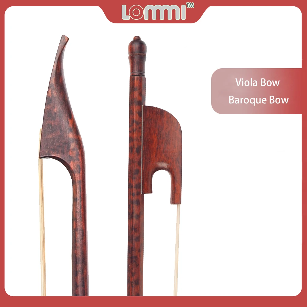 Lommi Concert Barocco 15 ''16'' Voila Bow Snakewood Great Balance Natural Aaa Crine Di Cavallo Snakewood Frog Acquacoltura Viola Player