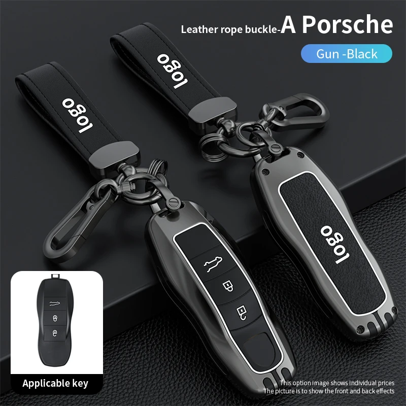 Portachiavi Per Auto Shell Auto Emblem Portachiavi Anello Per Porsche Boxster Macan Cayenne Carrera Panamera Cayman 718 911 Accessori Auto