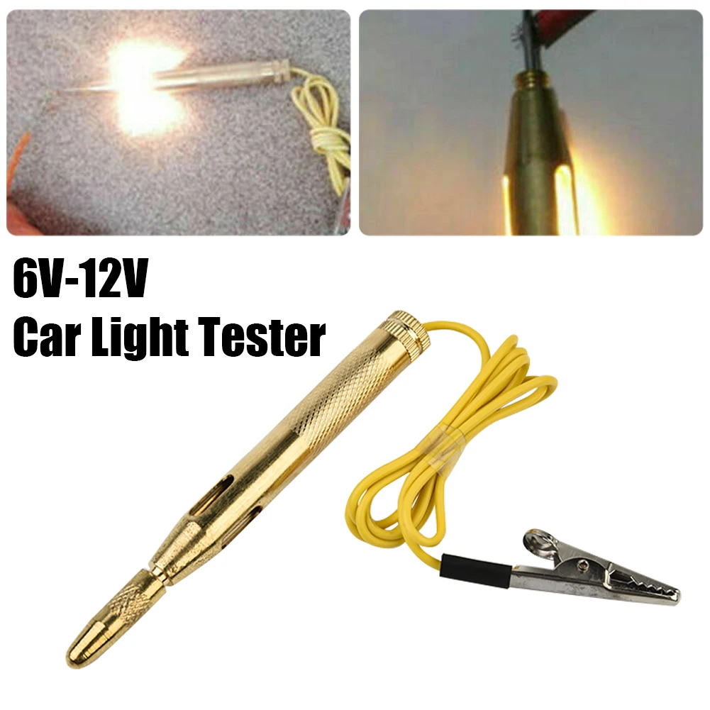 Penne Di Prova Per Automobili Auto Auto Circuit Fuse Voltage Tester Test Light Probe Pen Pencil Dc 6V/12V/24V Strumento Di Riparazione Per Auto