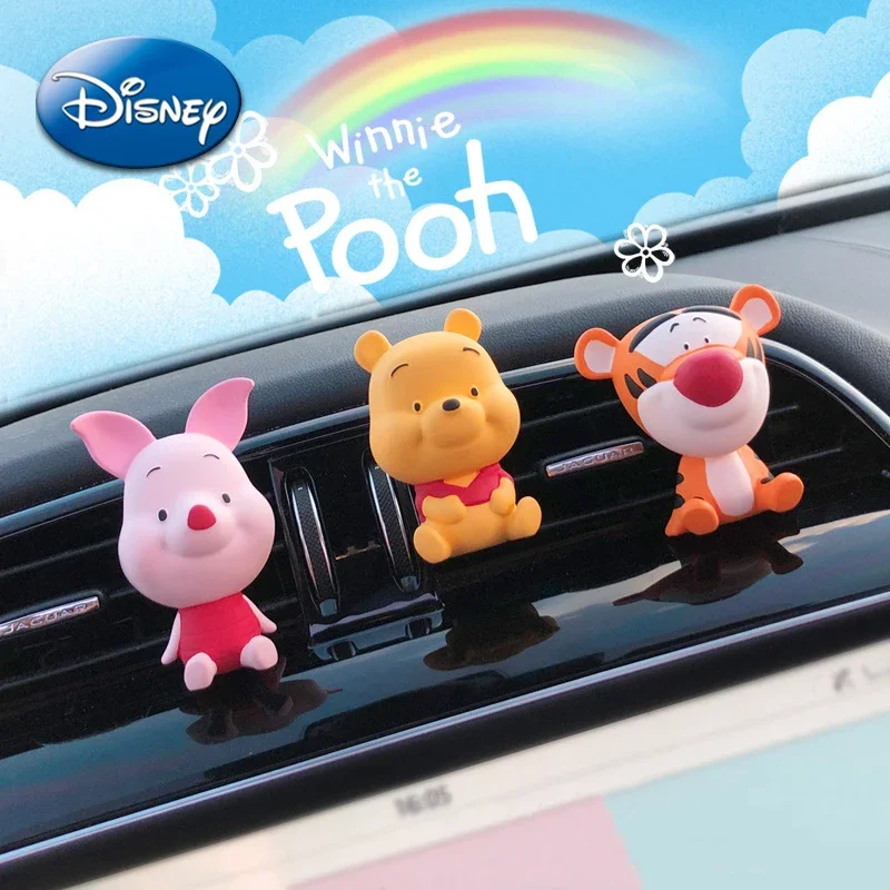 Disney Pooh Bear Car Perfume Stone Cute Figures Fragrance Clip Condizionatore D'Aria Outlet Deodorante Aromaterapia Decorazione D'Interni