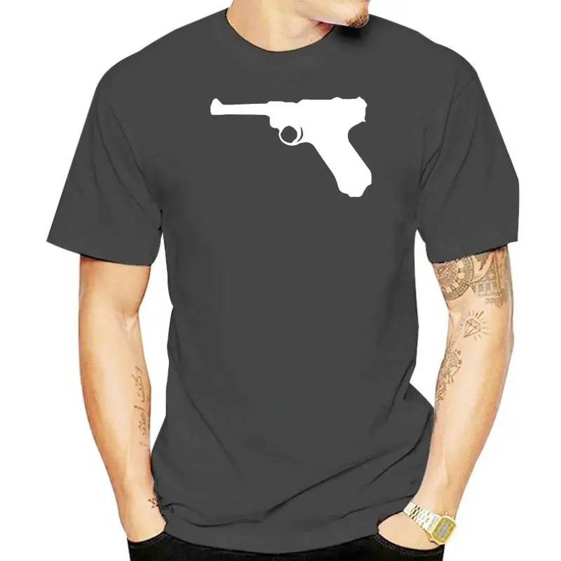 Maglietta Luger Maglietta S M L Xl 2Xl 3Xl Cotone P08 P-08 Pistole Tedesche