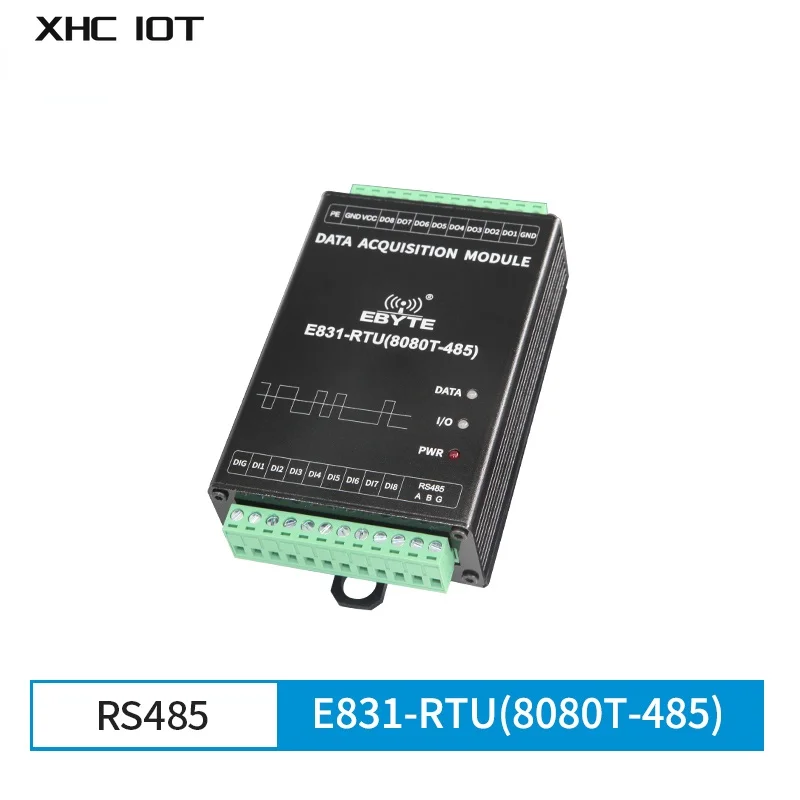 Modbus Rtu Io Controller 8 Canali Quantità Digitale Ingresso Relè Uscita Orologio Cane Wireless Iot Modem E831-Rtu(8080T-485) Xhciot