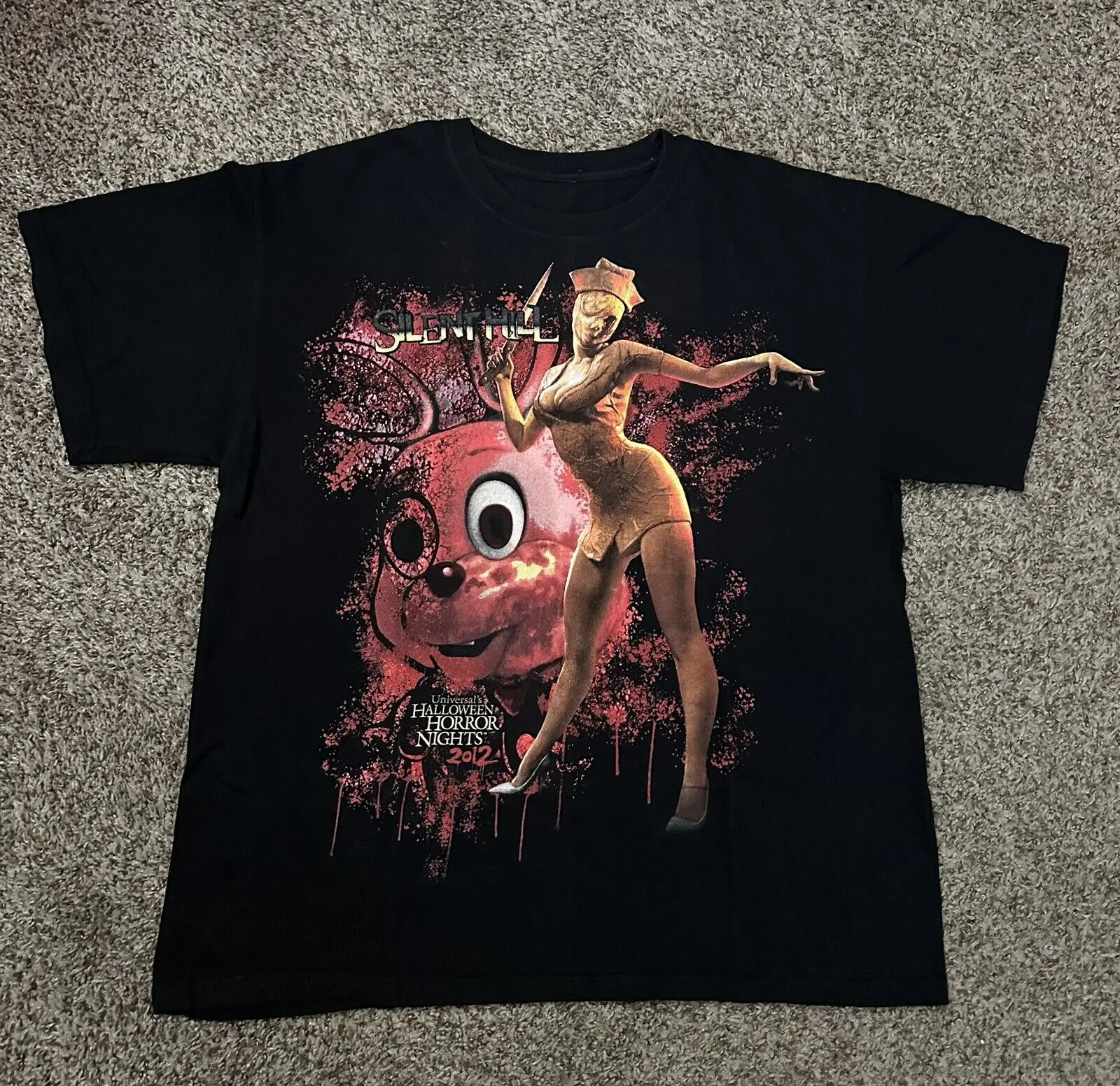 Vintage Silent Hill Universal Halloween Horror Nights Videogioco Shirt Mens L