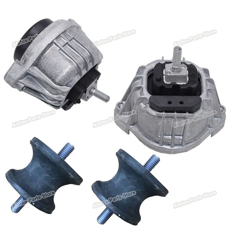 For Bmw E82 E88 E90 E92 Engine Motor Mounts And 2 Transmission Bracket Support Bearing 1 Year Warranty 22116760330 22316771219