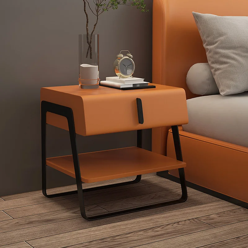 Living Room Luxury Bedside Table Dressing Cabinet Narrow Auxiliary Bedside Table Small Removable Comodino Italian Furniture Gg