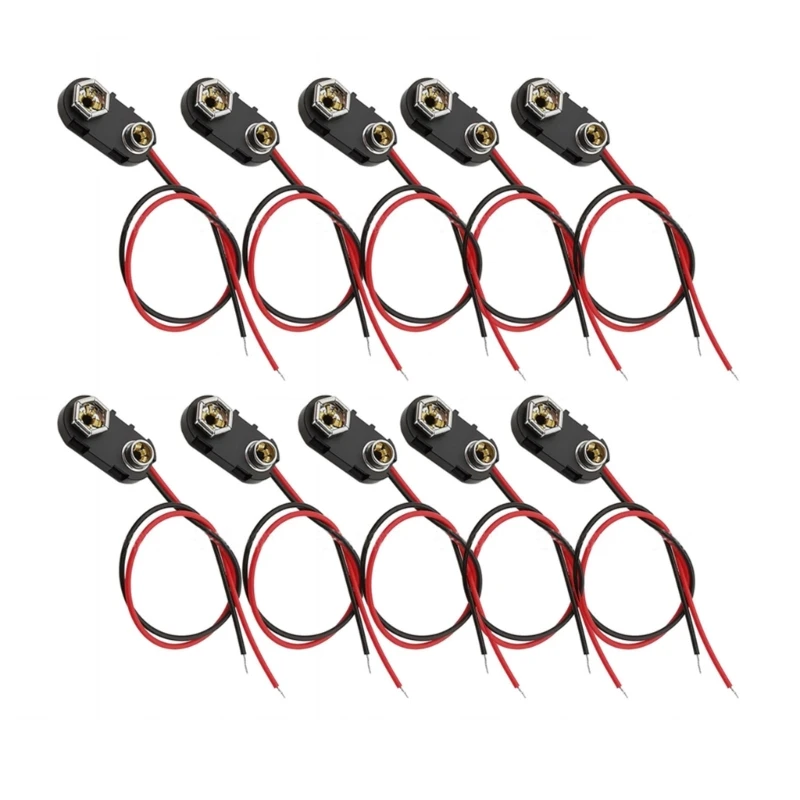 Fibbia Cablaggio Batteria 9V Bottone Batteria 9V Guscio Sedile Batteria 9V Connettore 9V Dropship