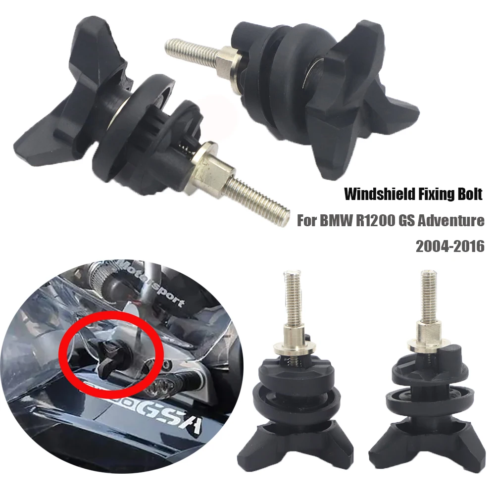 R1200Gs Adv Windshield Lock Adjustment Screw Windscreen Mount Clip Clamp Bolt For Bmw Gs1200 R 1200 Gs Adventure 2004-2016