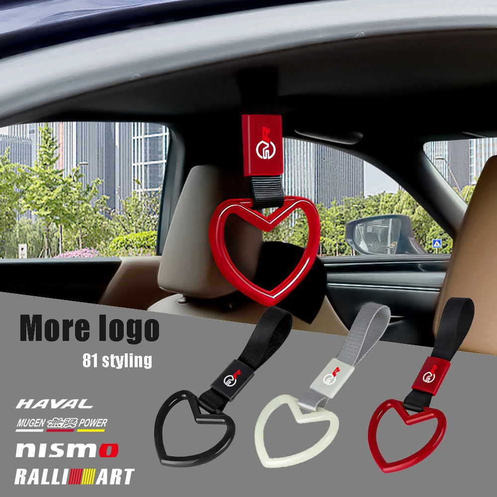 Car Hanging Decoration Heart Shape Auto Interior Pull Ring Charm Loop Accessori Auto Per Kia Ceed Gt Line K2 Sportage Optima 3