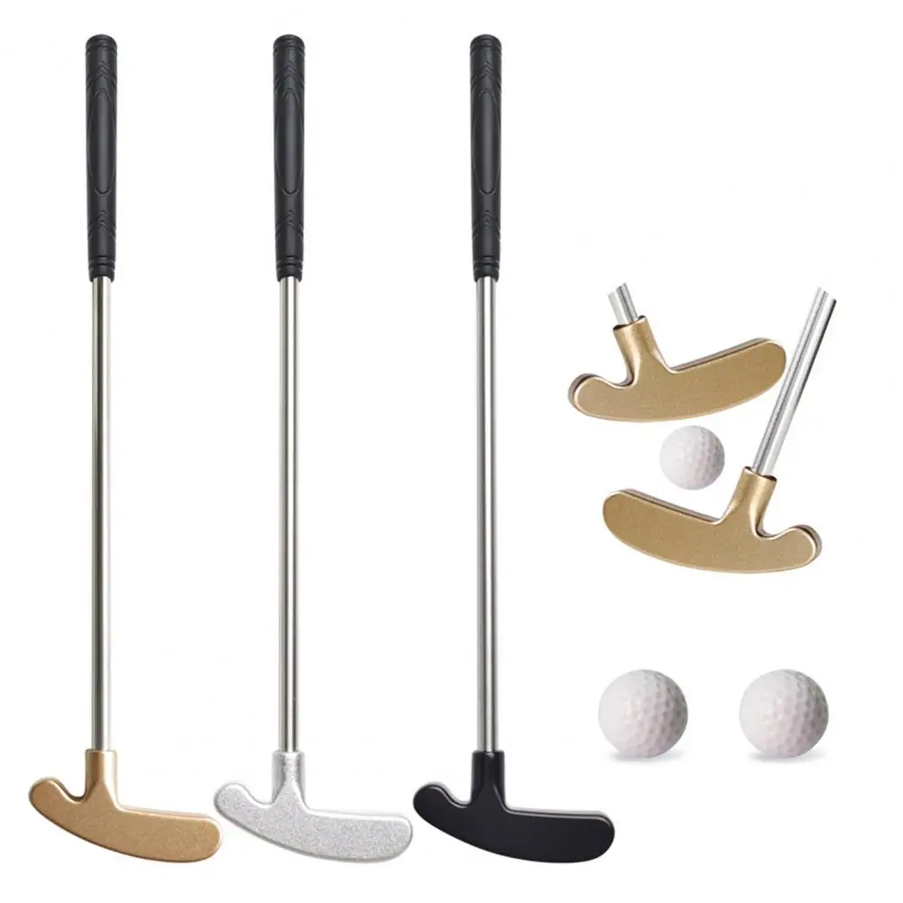 1 Set Mini Kids Golf Putter Club Con 2 Palline Da Golf Tpr Grip Destra Sinistra Albero In Acciaio Inox Golf Putter Putter Training