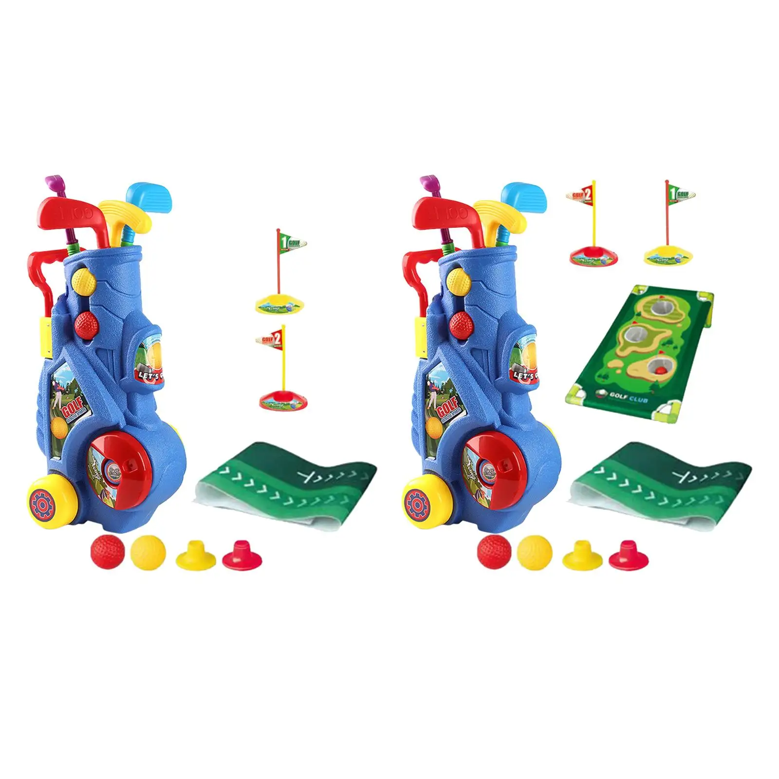 Mini Golf Play Set Putting Mat Toys Putter Toddlers Golf Set For Toddlers 2 3 4 5 + Anni Bambini Bambini