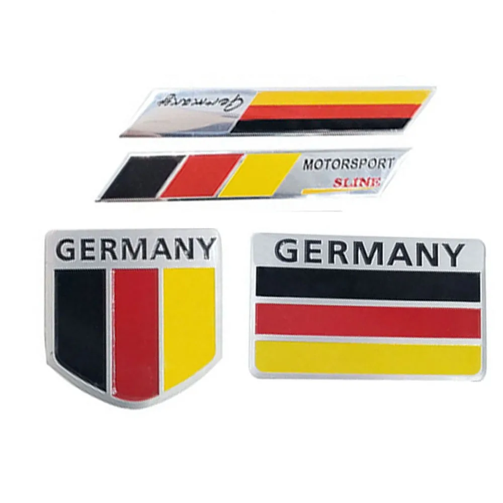 Per Renault Peugeot Citroen Cruz Chevrolet Ford Focus Volkswagen Golf Benz Bmw Bandiera Tedesca Logo Adesivo Per Auto Decorare Accessori