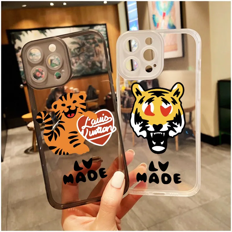 Nigo Street Trend Culture Brand Human Made Tiger Custodia Morbida Per Iphone 15Promax 14 13Mini 12Pro 11 Xsmax Xr Se 8Plus Cover
