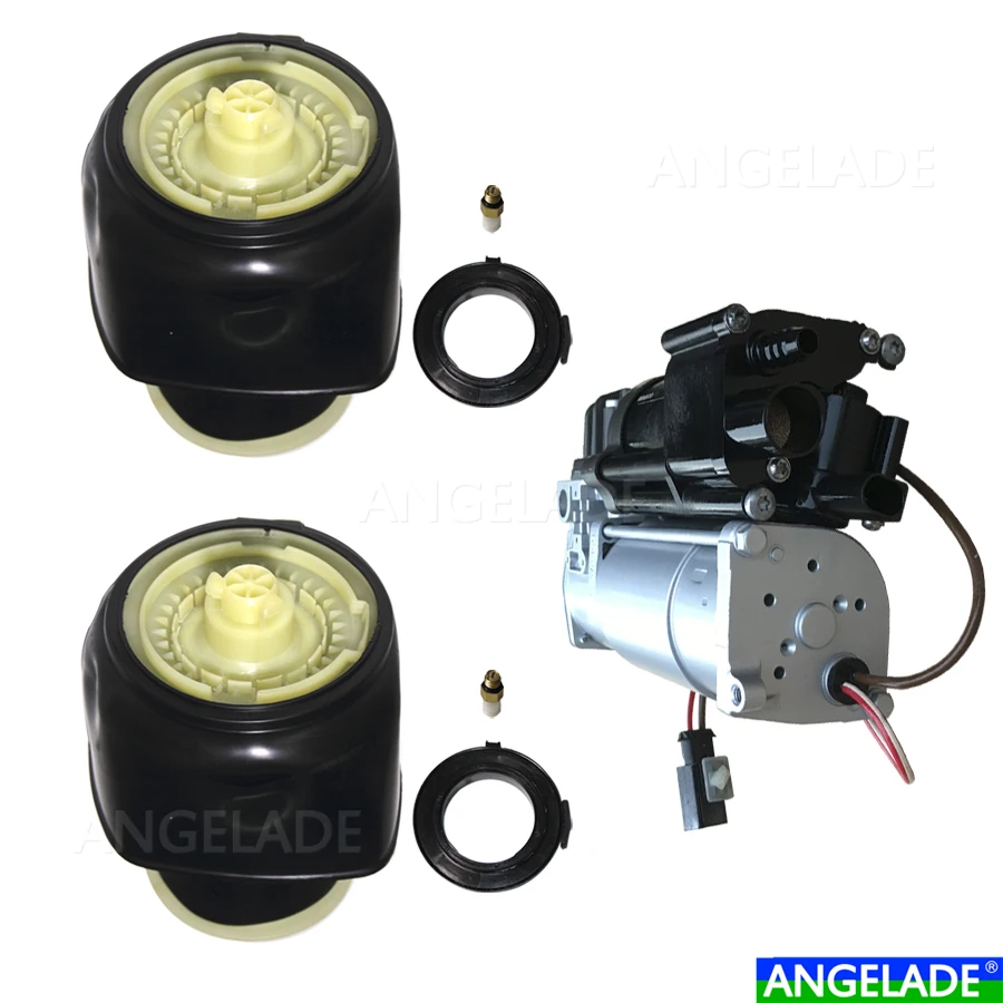 Set Di 3Pcs Bmwf07 Gt F10 F11 Serie 5 Touring 2010-2015 Posteriore Compressore Sospensioni Pneumatiche Air Bag 37106781827 37106781828 37106784378