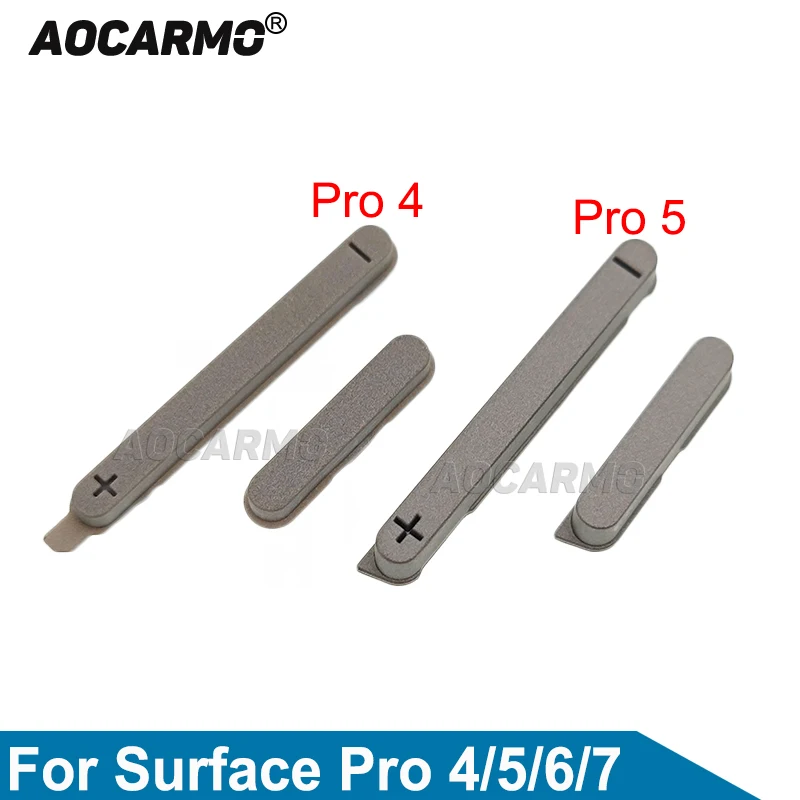 Aocarmo Volume Power On Off Volume Up Down Pulsante Laterale Chiave Per Surface Pro 4 5 6 7 Pro4 Pro5 Pro6 Pro7 Parti Di Ricambio