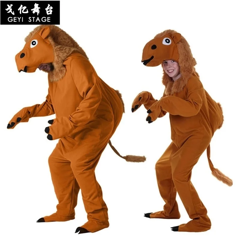Halloween Party, Dromedary Paper Camel Costume Anime Cosplay Mascot Kit Dress Up Come Carnevale Per Un Bambino Adulto.