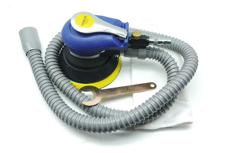 Nuovo 1 Pz 5 Pollice Passare L'Aspirapolvere Pneumatico Sander Pneumatica Macchina Di Lucidatura Aria Eccentrico Orbital Sander Lucidatrici Auto Strum
