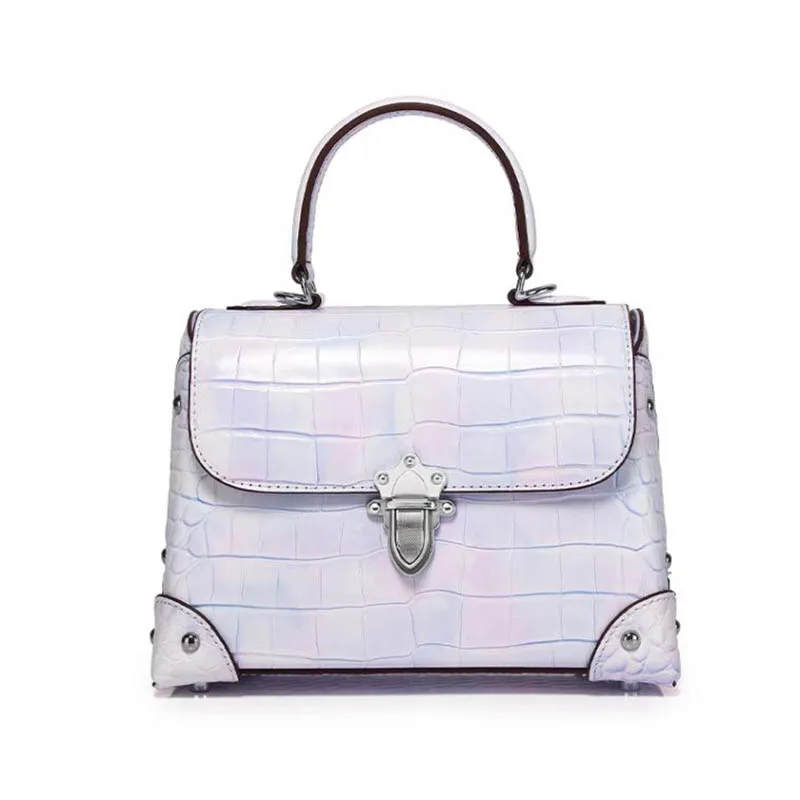New Women'S Handbag Crocodile Skin Women'S Bag Luxury Designer Handbag High Quality Genuine Leather Female Bag