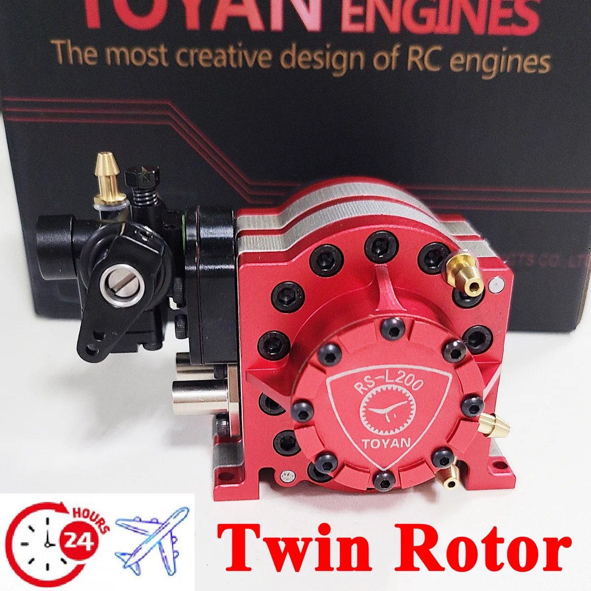 In Magazzino Toyan Rs-L200 Motore A Doppio Rotore Modello 4.92Cc Metanolo Nitro Engine Toy