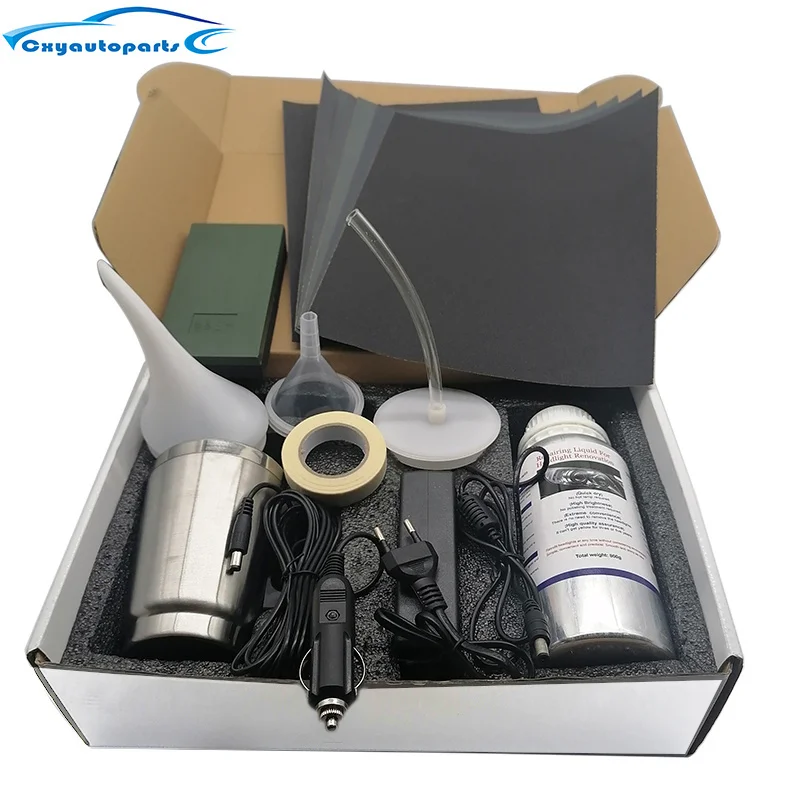 800Ml Kit Di Ristrutturazione Fari Auto Kit Di Riparazione Lucidatura Fari Auto Kit Di Restauro Fari Liquido Evaporatore Lucidatura Auto
