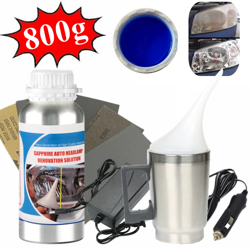 Lucidatrice Per Fari Lucidatrice Per Auto Restauratore Fari Lucidatura Polimero Liquido Lucidatura Chimica Kit Di Restauro Fari Auto