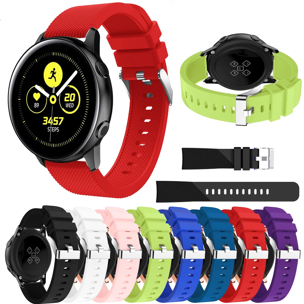 Silicone Durevole Di Sport 20 Millimetri Watch Band Per La Galassia Attiva Cinturino Di Ricambio Per Huami Bip Bit Ritmo Lite Gioventù Orologio