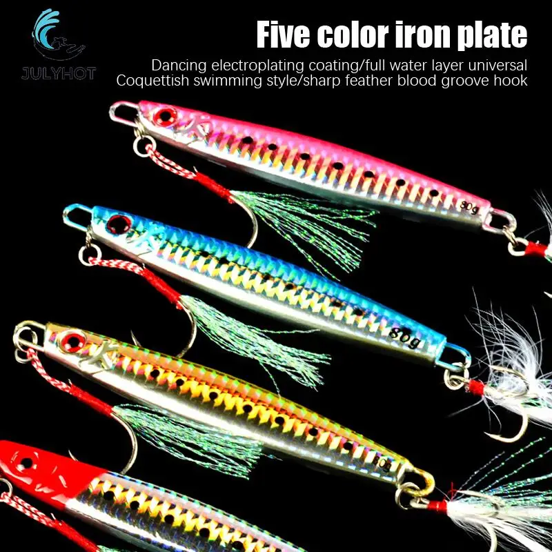 Esca Da Pesca Slow Drop Micro Cast Metal Jig Micro Jig Shore Casting Jigging Spoon Rock Fishing Esche Da Pesca In Acqua Salata