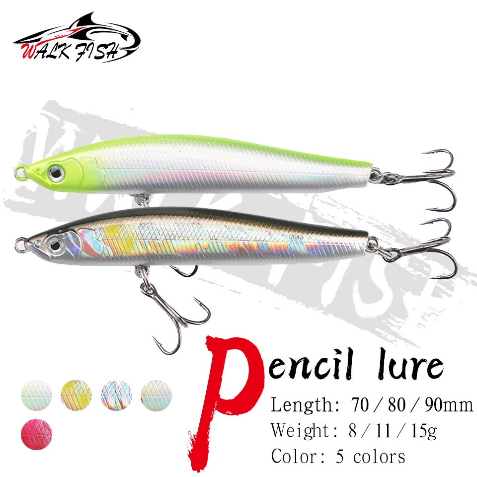 Walk Fish 1 Pz Sinking Pencil Bait 8G 11G 15G Casting Jigging Lure Esca Artificiale Shore Fish Topmouth Culter Fishing Lure Pesca