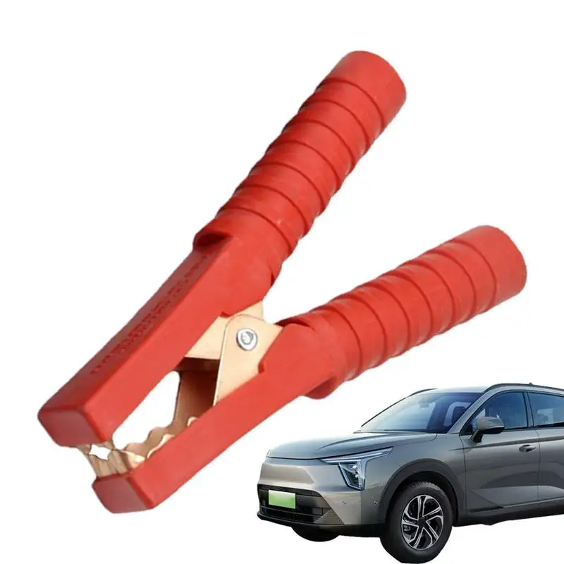 2 Pezzi Booster Cable Battery Jumper Clamp Morsetto A Clip Per Batteria Isolato Per Auto Auto Veicolo Jumpstart Batteria Morta O Debole