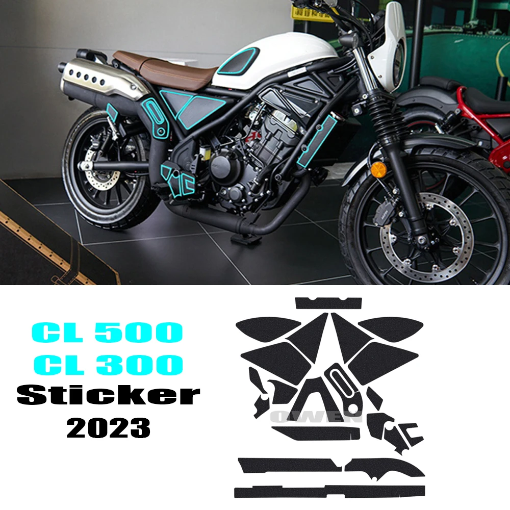 Per Honda Cl 500 Cl300 Adesivo Moto Antigraffio Protezione Serbatoio Carburante Decalcomania Adatto Cl 500 Cl300 2023 Adesivo Serbatoio Carburante
