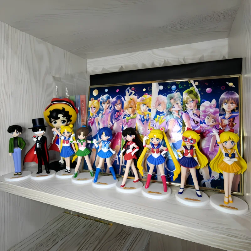 Hot Sailor Moon Blind Box Toys Anime Action Figuressukino Usagi Mizuno Ami Hino Makoto Chiba Mamoru Mysteries Bag Figurine Gift