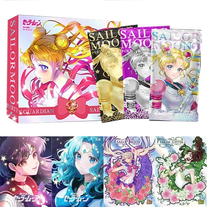 Nuovo Originale Sailor Moon 30Th Stars Rivelazione Collection Card Anime Character Ex Tgr Cards Table Game Kids Birthday Gift Toy