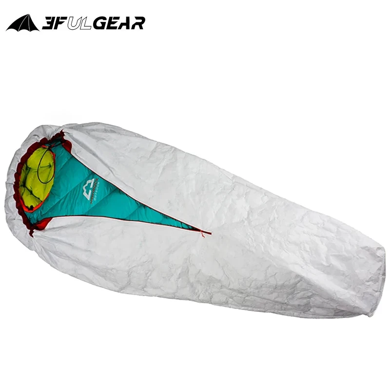 3F Ul Gear Portatile Tyvek Sacco A Pelo Copertura Interna Traspirante Riscaldamento Impermeabile Fodera Ultraleggera Borsa Bivy Attrezzatura Da Campeg