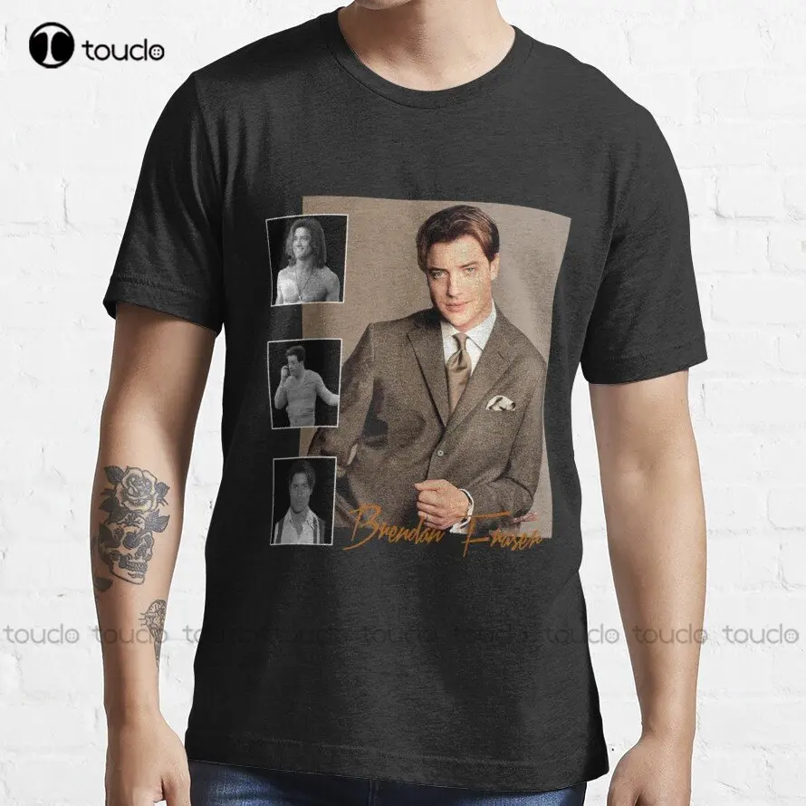 Brendan Fraser Bella Mummia Regalo Perfetto Fan Movie Essential T-Shirt Men'S Golf Shirts O-Collo Streetwear Oversize Xs-5Xl Nuovo