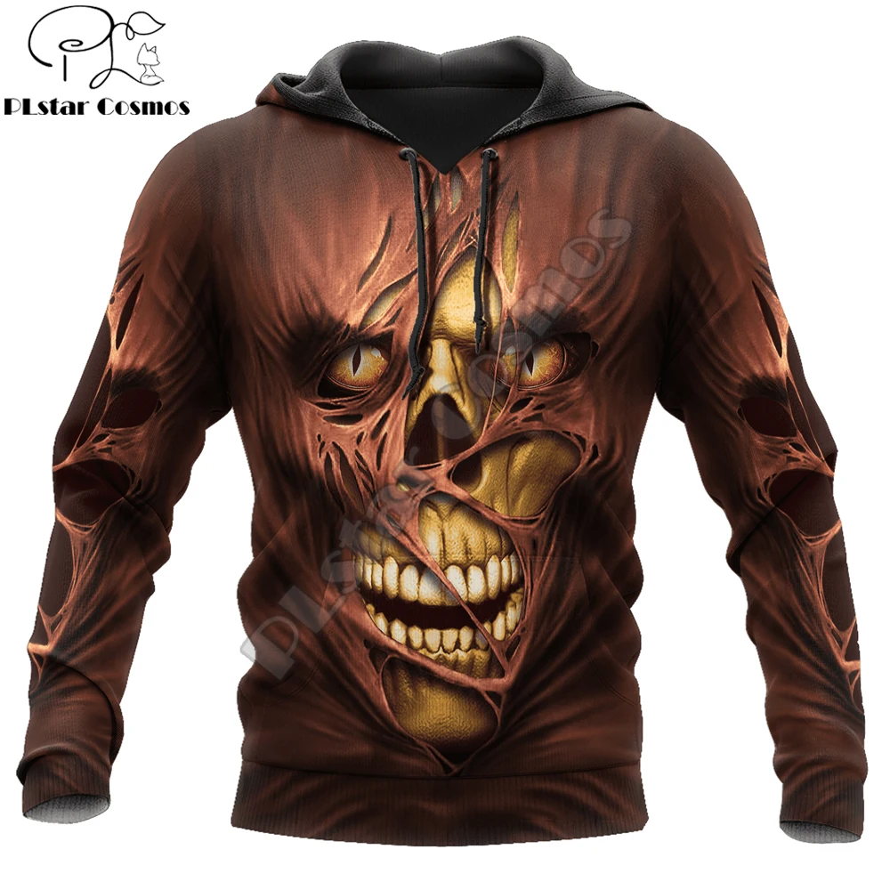 Divertente Teschio Cosplay Costume 3D All Over Stampato Felpe Con Cappuccio Da Uomo E Felpa Autunno Unisex Cerniera Felpa Con Cappuccio Abbigliamento 