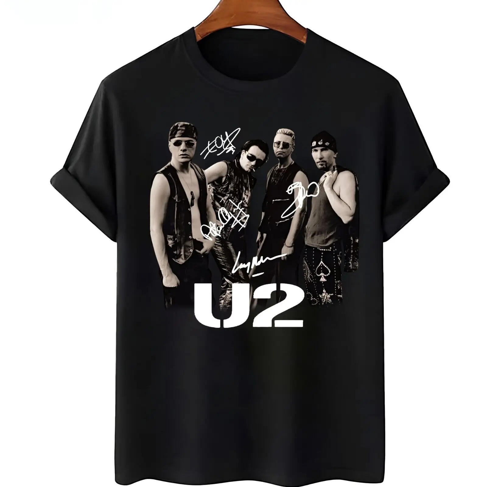 Rare U2 Band Shirt Rare Black S-4Xl T-Shirt C1381