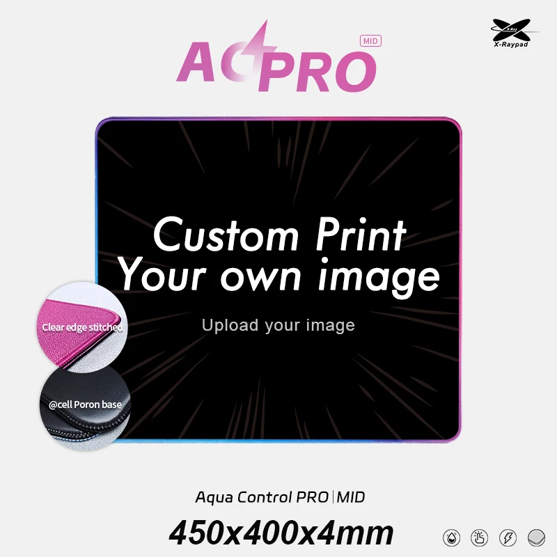 Tappetini Per Mouse Da Gioco 45 X40Cm X-Raypad Aqua Control Pro-Ac Pro