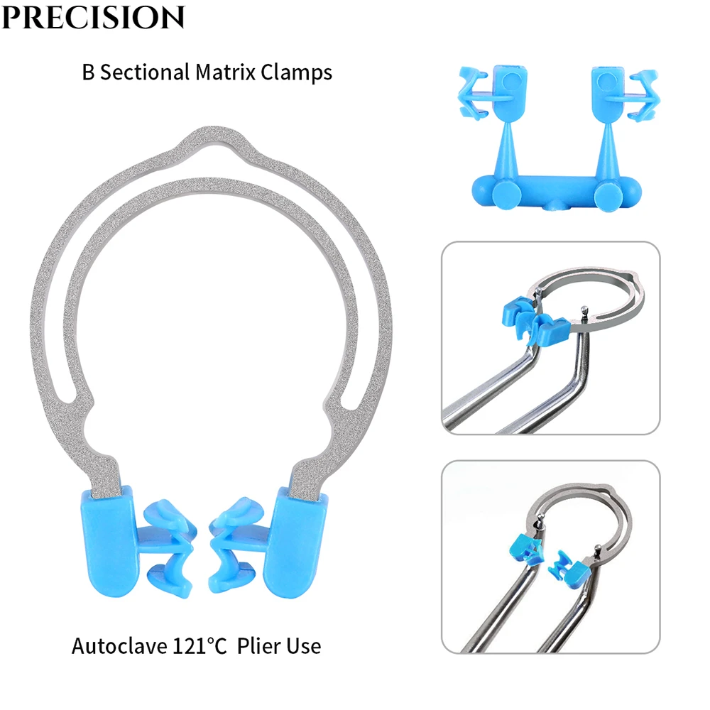 Dental Bean Flap Molding Clip Dental Matrix Dental Matrix Sezionale Sagomato Matrici Morsetti Cunei Strumento Dentista A Molla In Metallo