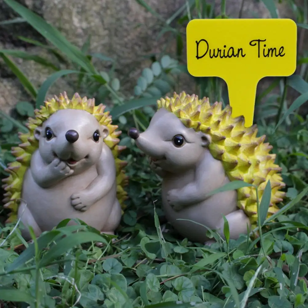 Durian Hedgehog Ornament Good Detail Realistico Mini Landscape Desktop Garden Decoration Photo Prop Figurine In Resina Ornament Tag