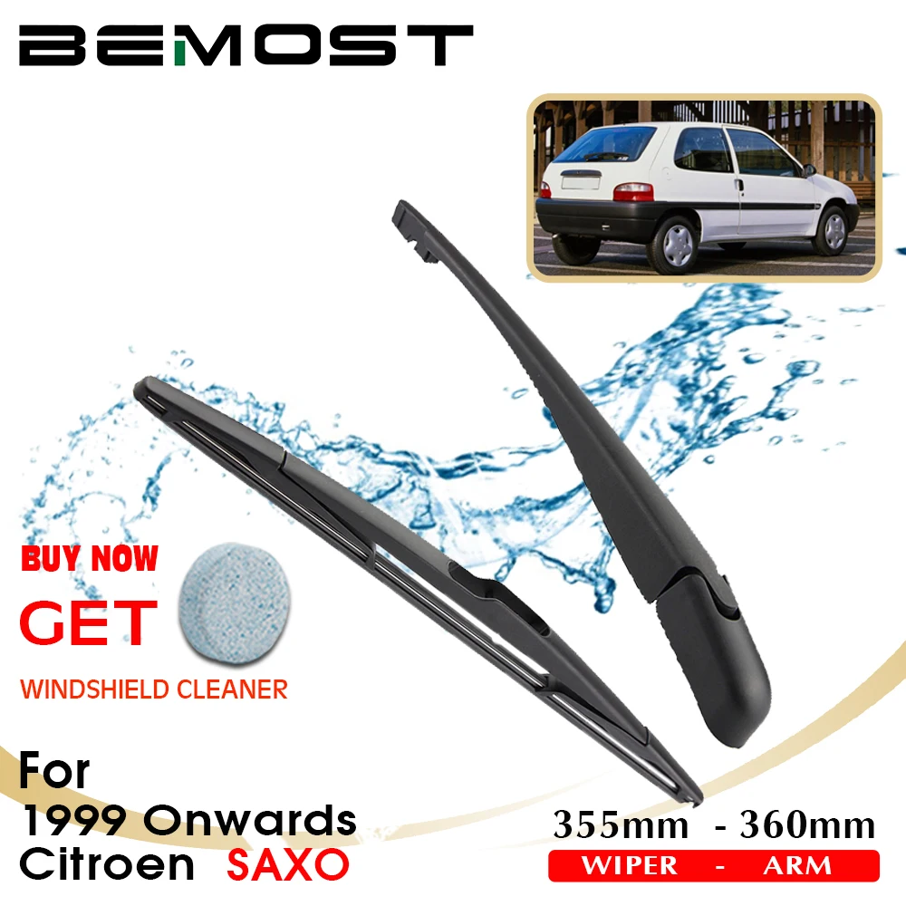 Bemost Car Blade Rear Windshield Wiper Arm Blade Brushes For Citroen Saxo 355Mm Windscreen Auto Styling 1999 Onwards